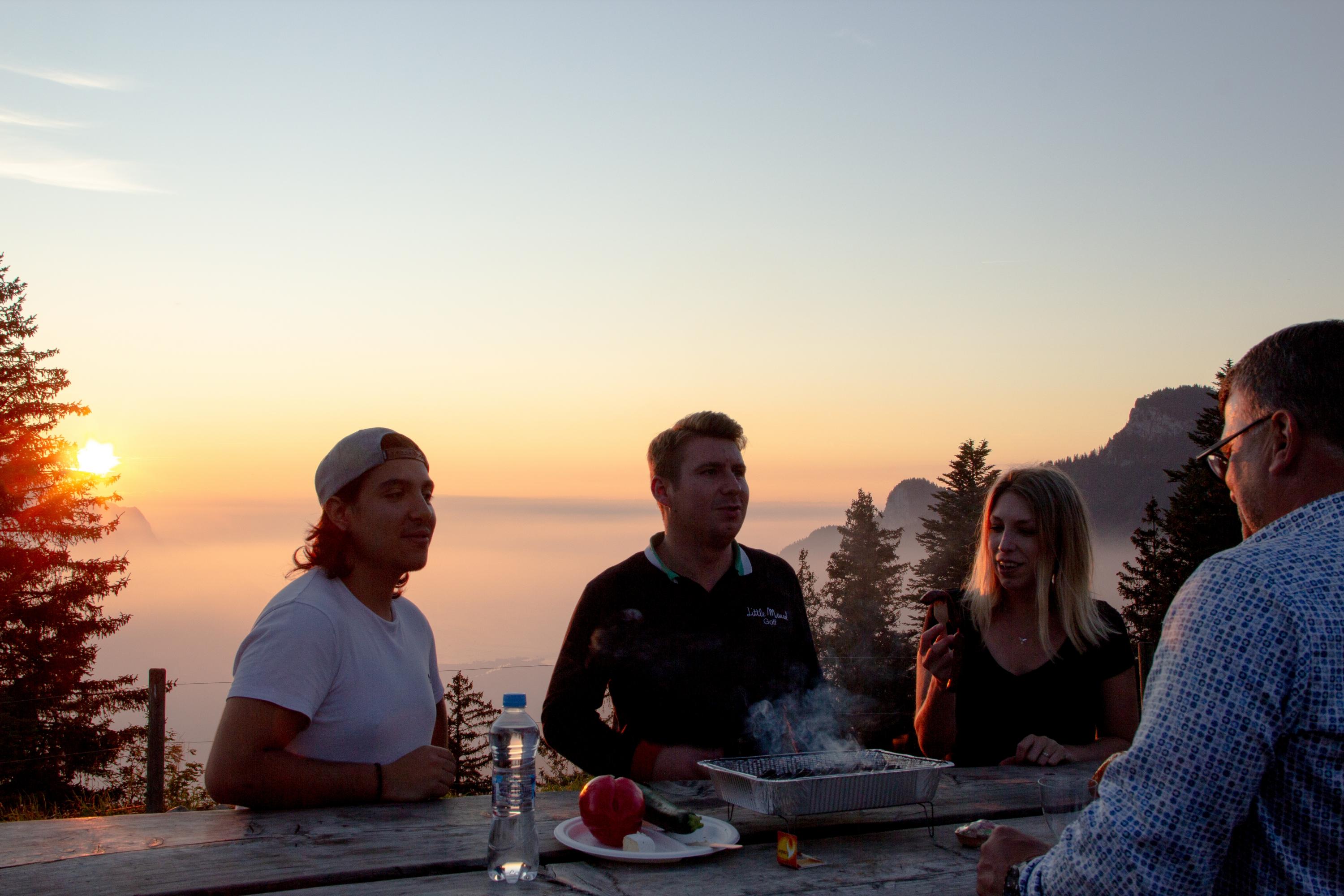 Picnic and barbecue areas in Leysin