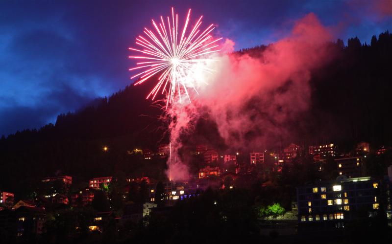 Feu d'artifice Leysin