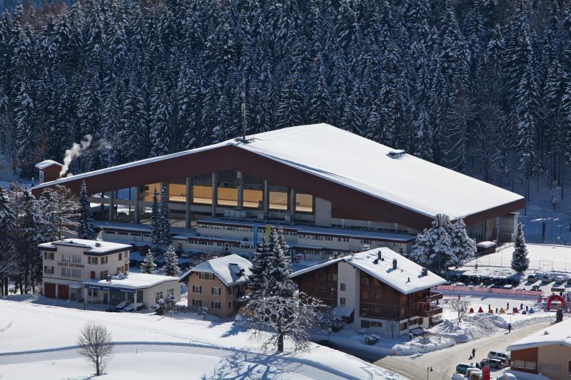 Skating rink sports centre - winter - Leysin