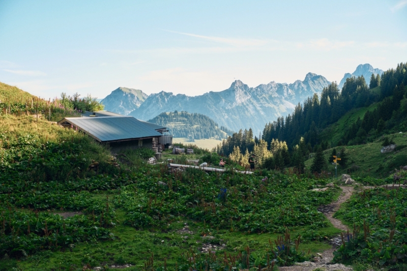 Restaurant of les Petits Lacs - summer - Les Mosses