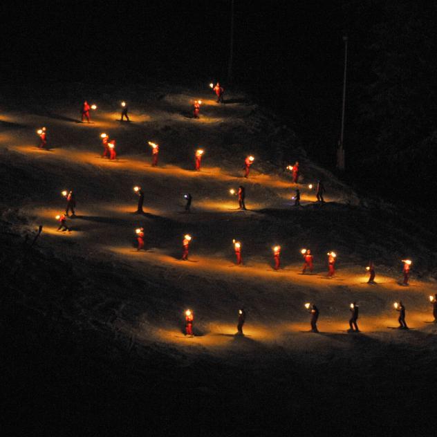 Descente aux flambeaux - Leysin