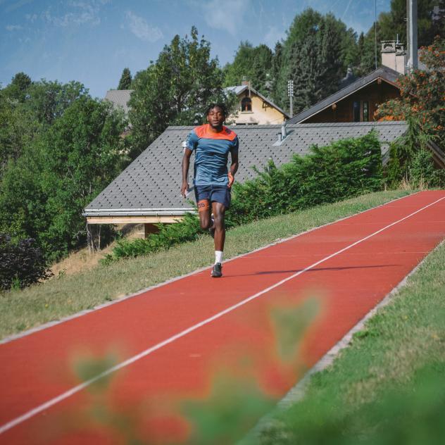 100m track in Leysin