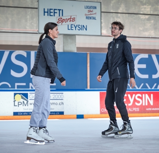 Eisbahn in Leysin