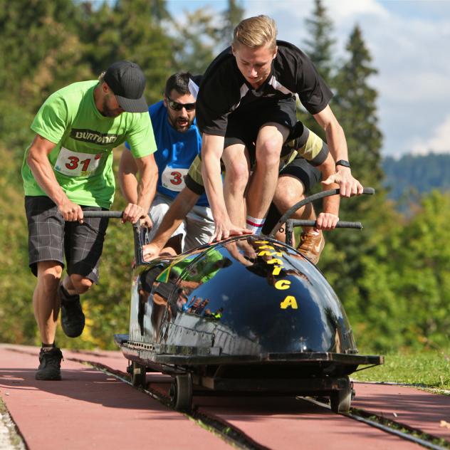 Bobsleigh push track