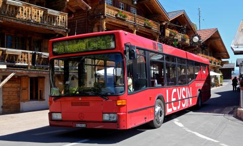 Linienbus - Sommer - Leysin