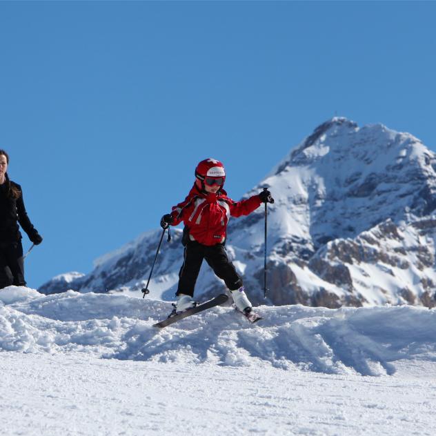 Skieurs - hiver - Les Mosses