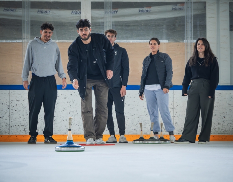 Eisstockschiessen pétanque sur glace - Leysin