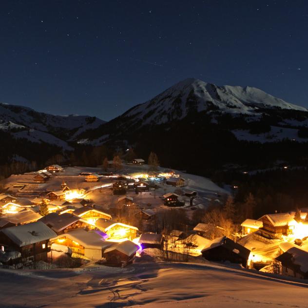 Nachtskifahren am Thays-Skilift in La Forclaz
