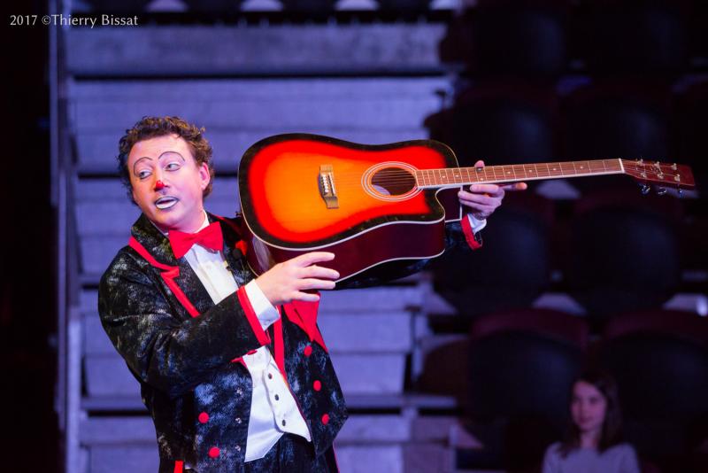 Clown during a performance by the Helvetia circus