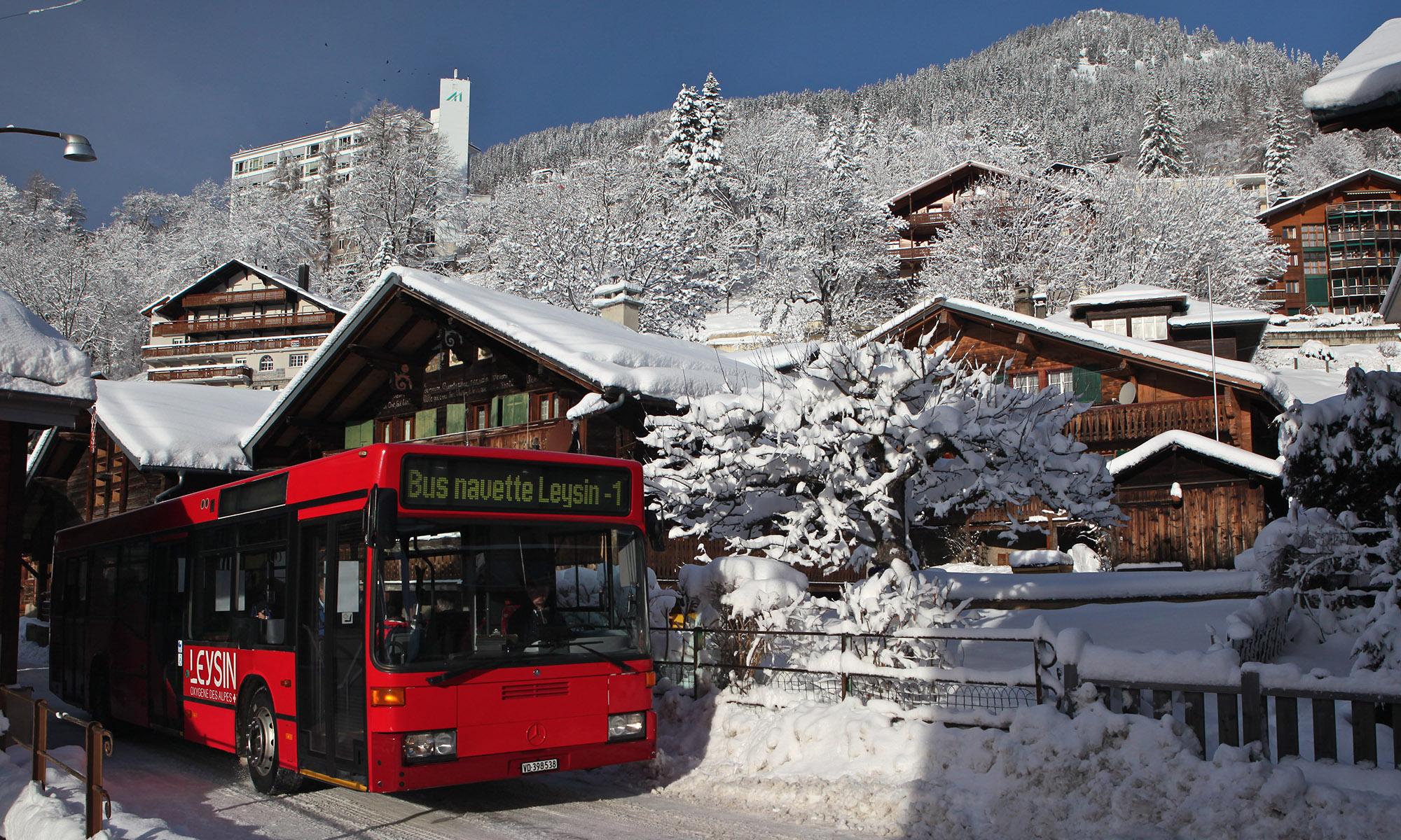 Public transport in Leysin