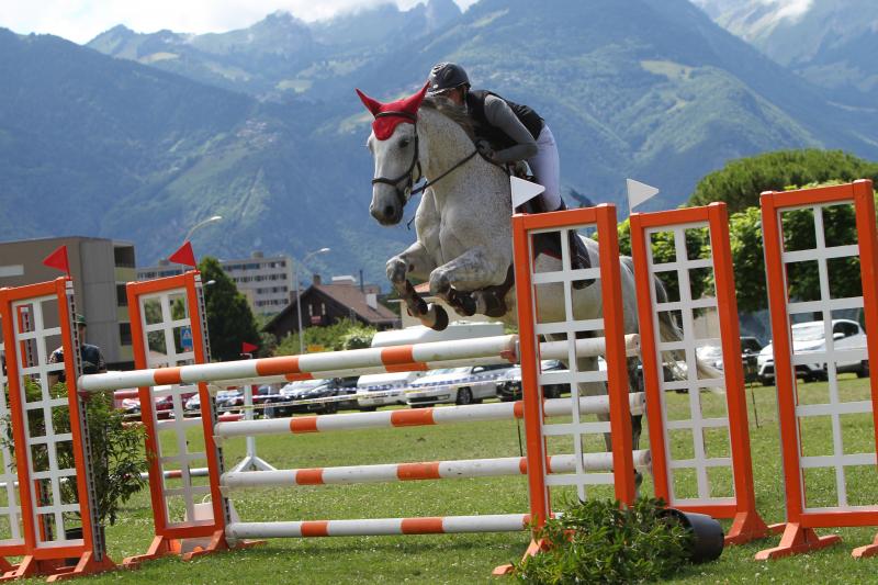 Reitturnier in Aigle Springen