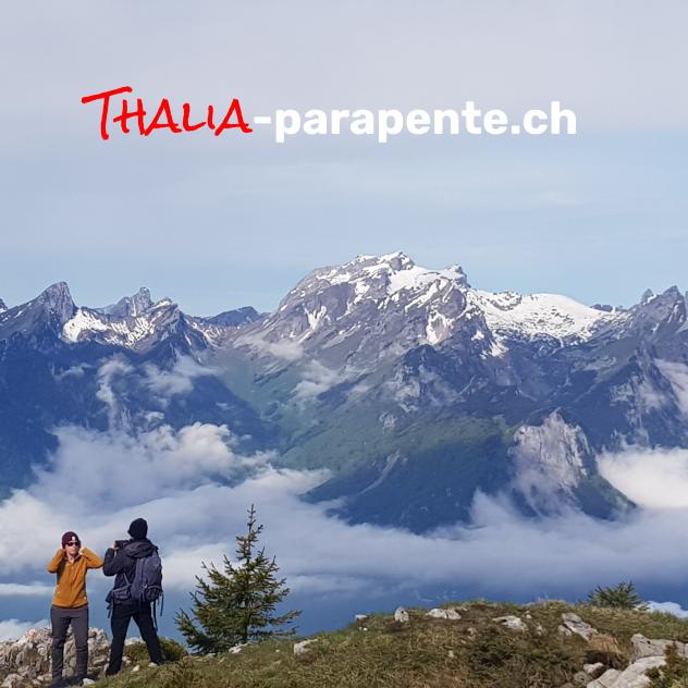 Tandem flight with Thalia paragliding