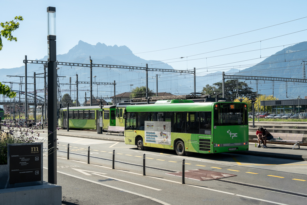 Öffentliche Verkehrsmittel in Aigle