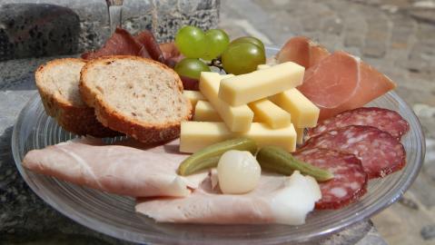 Cheese and charcuterie plate