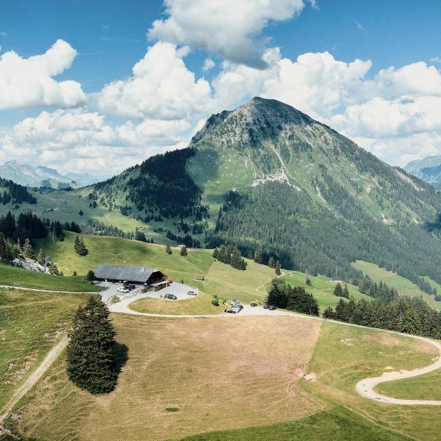Ascent to Les Fers from Leysin