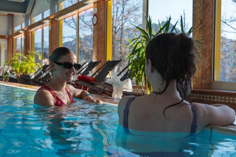 Indoor pool - Spa at the Hotel Central Résidence - Leysin - summer
