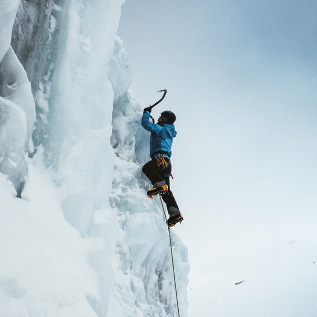 Escalade sur glace à Leysin