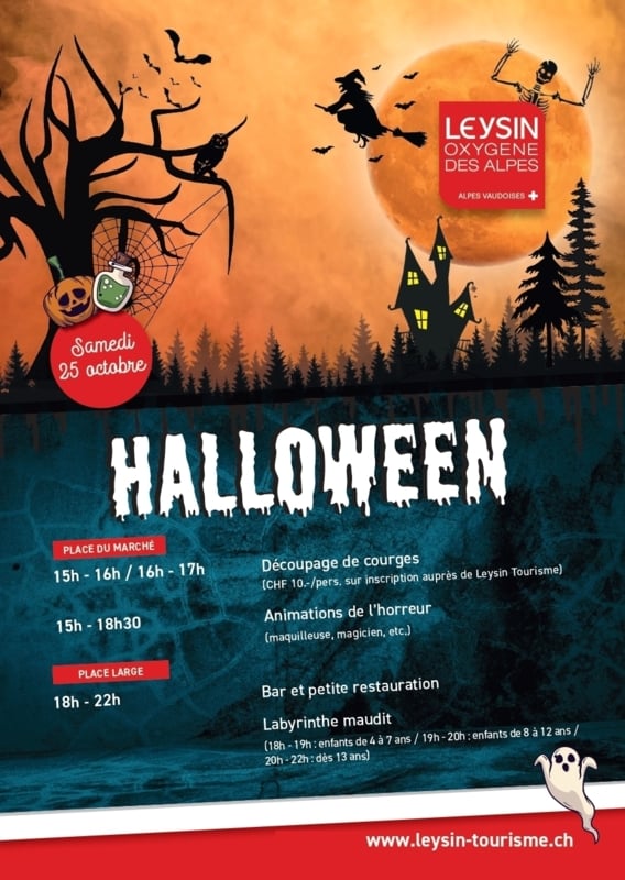 Flyer Halloween Leysin 2025