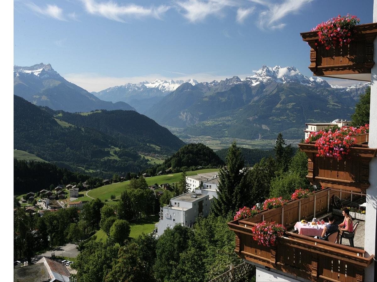 Hotel le Grand Chalet view - summer - Leysin