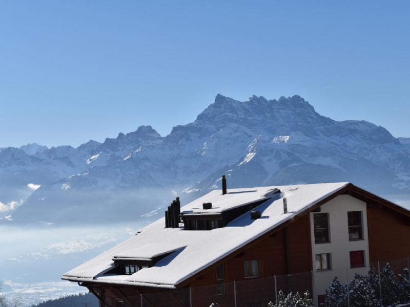 Domaine du Parc / vue - hiver - Leysin