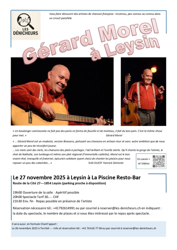 Flyer Gérard Morel Leysin 2025