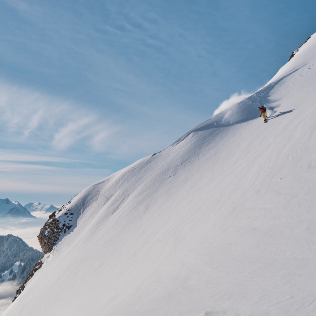 Ski technique freeride