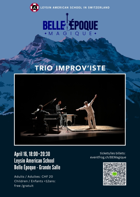 Flyer - Belle Epoque Magique - Trio Improv'iste - Leysin - 2026