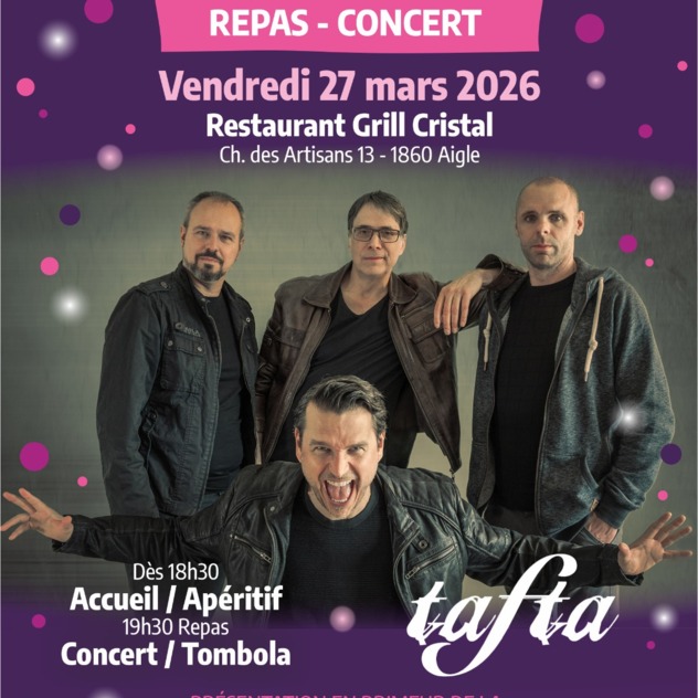Flyer recto repas - concert Aigl'in music