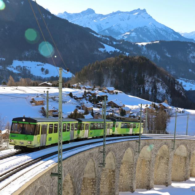 Zahnradbahn Aigle-Leysin