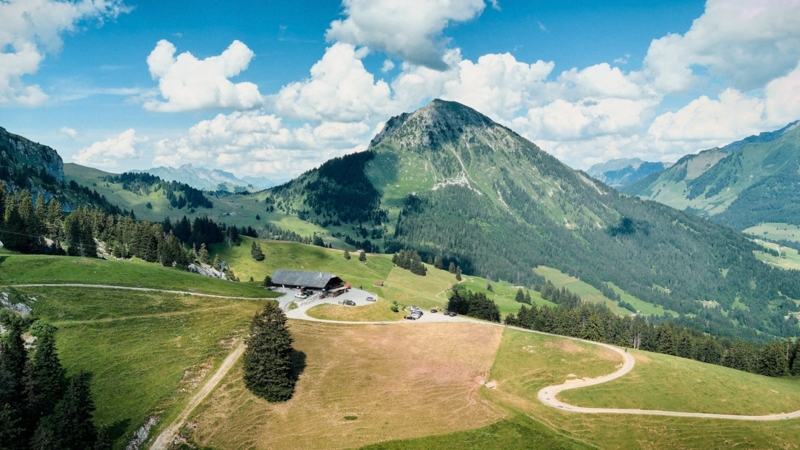 Restaurant des Fers - summer - Leysin