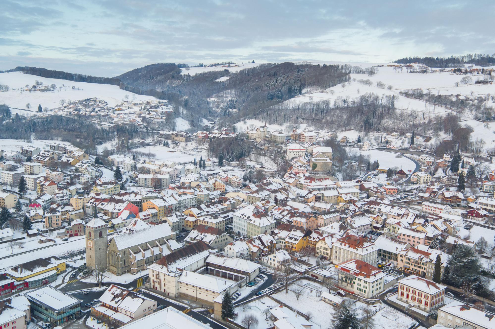 Moudon-sous-neige_Vue-drone