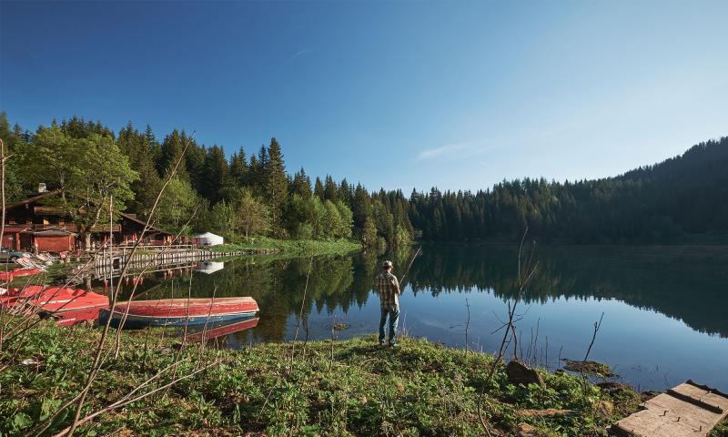 Pêche - Villars Lac Chavonnes - été - Visualps.ch