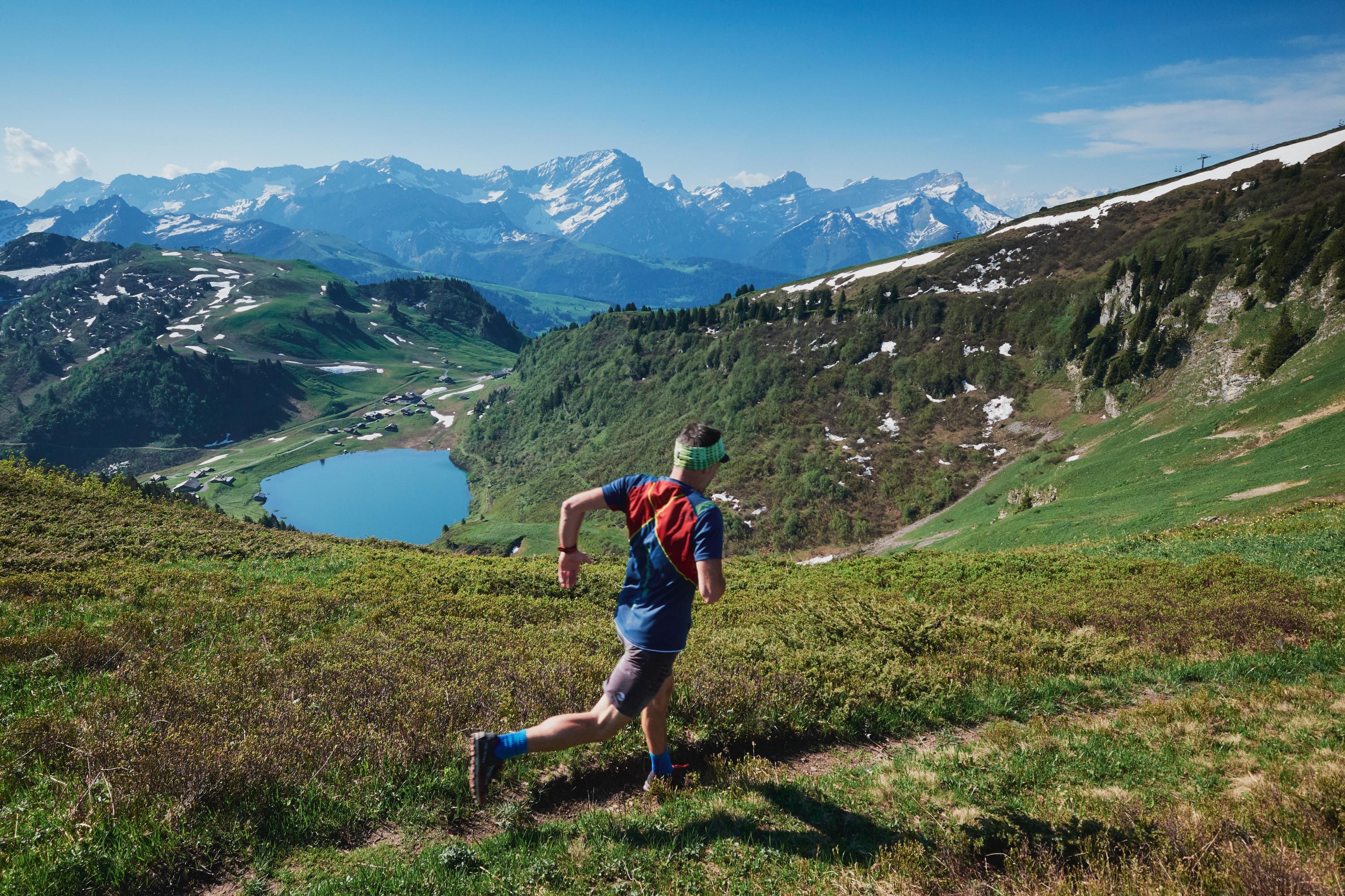 Trail running routes in Villars