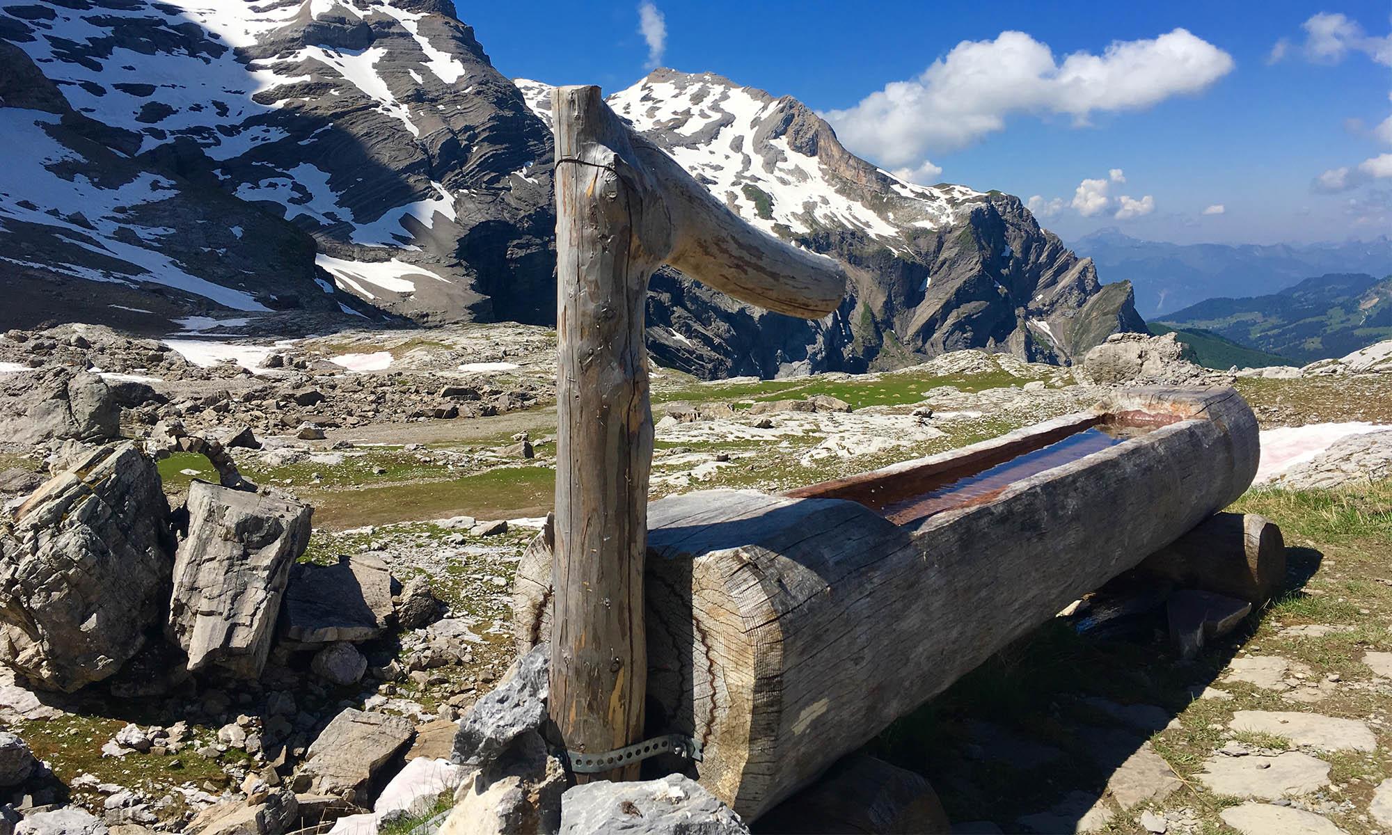 Die Berghütten von Les Diablerets