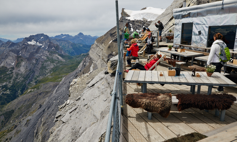 Refuge de l'Espace - vue terrasse