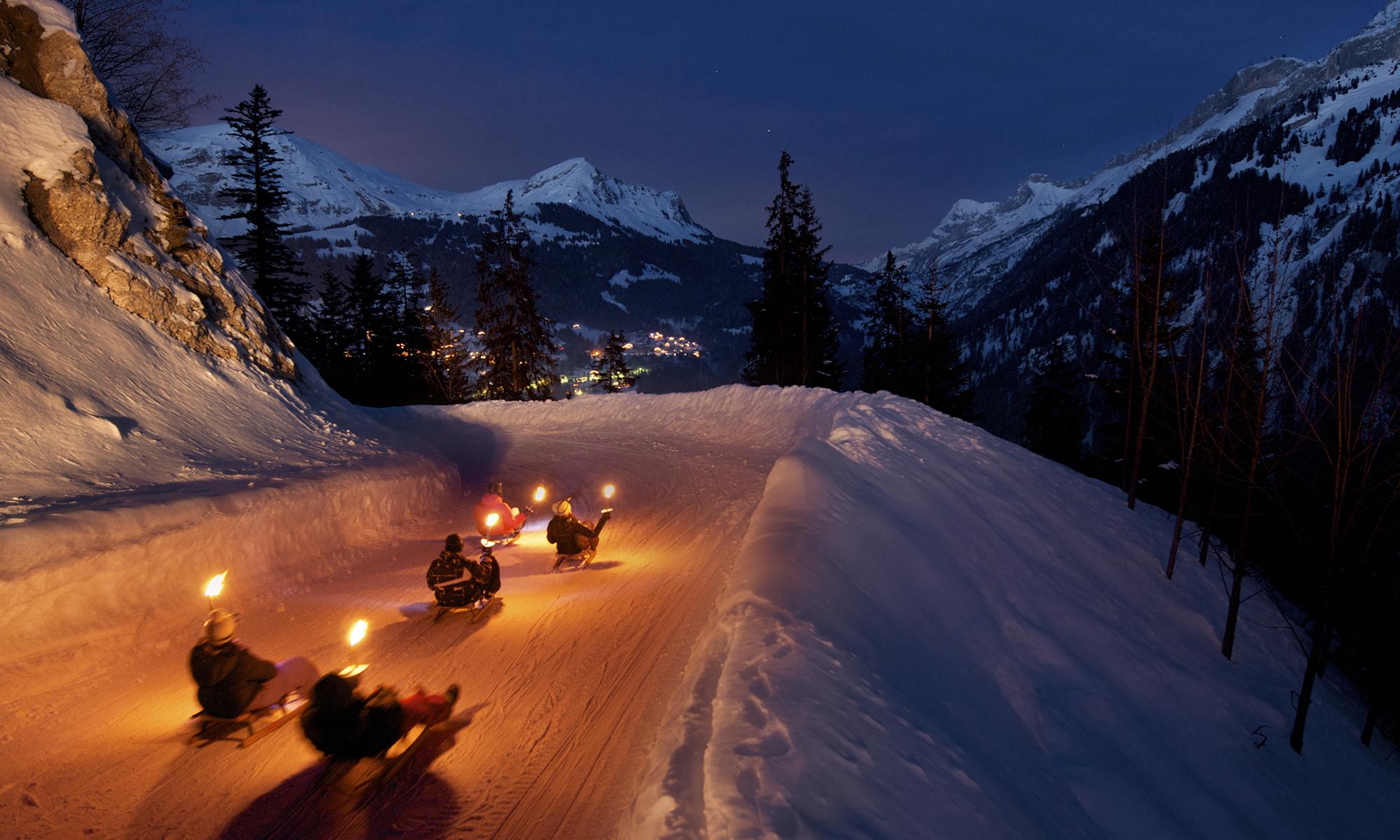 Piste de luge des Diablerets