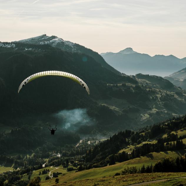 Gleitschirmflug von Les Diablerets aus