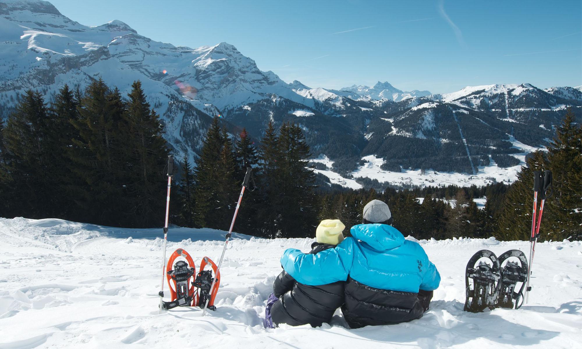 Snowshoeing itineraries in Villars