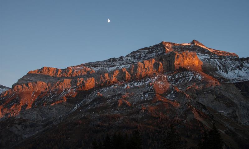 Massif_soir-Diablerets-Eté-Office du Tourisme des Diablerets