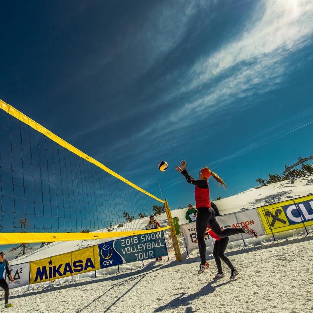 Volley sur neige aux Diablerets