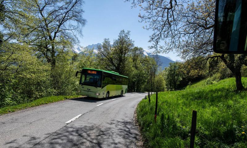 Bus Aigle - Villars - Villars - été - Olivier Maire