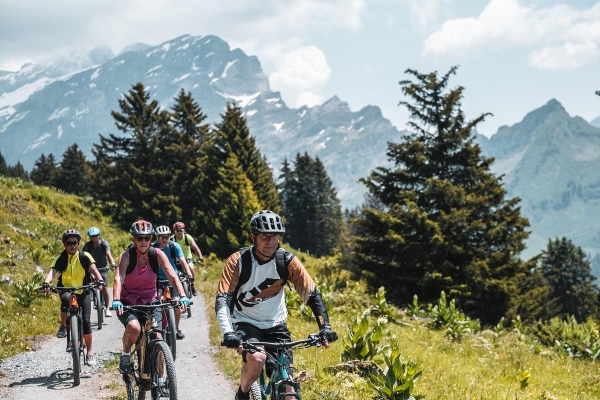 Mountain bike routes in Villars