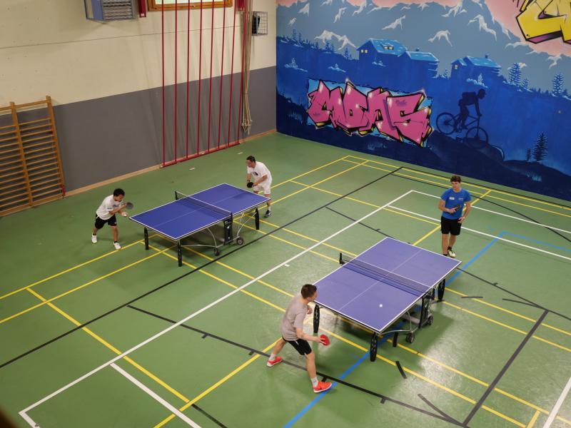 Table tennis at the Villars Sports Centre