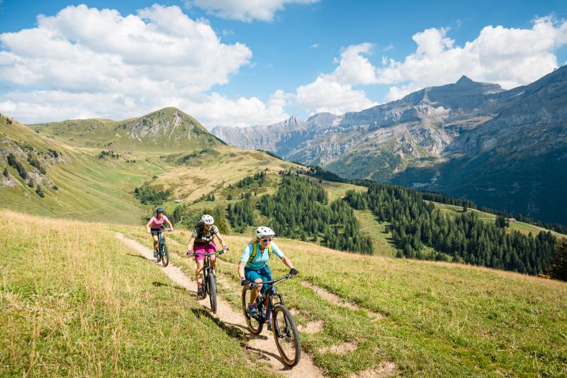 Mountain bike route in Isenau