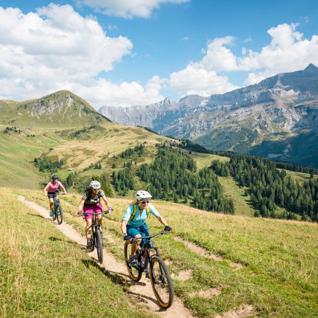 Mountain bike routes in Les Diablerets