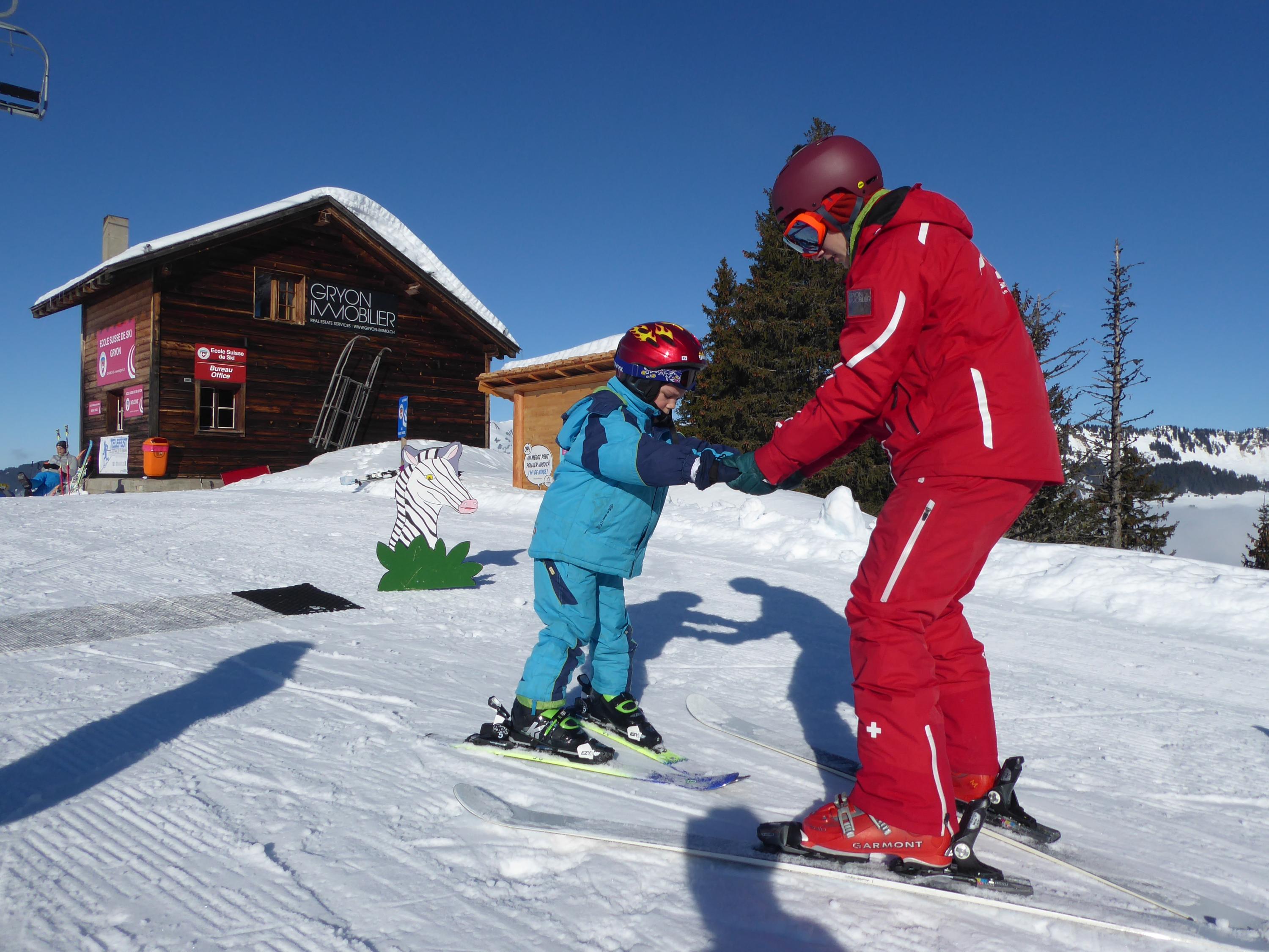 L'école de ski et les guides à Gryon