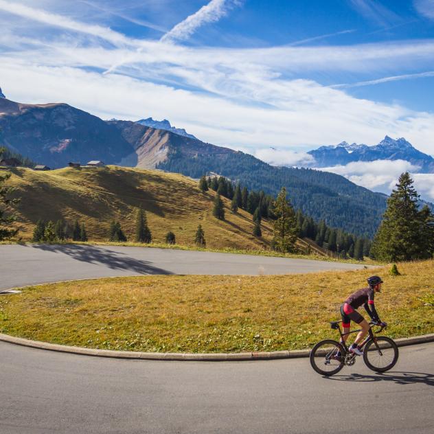 Les itinéraires de vélo de route à Gryon