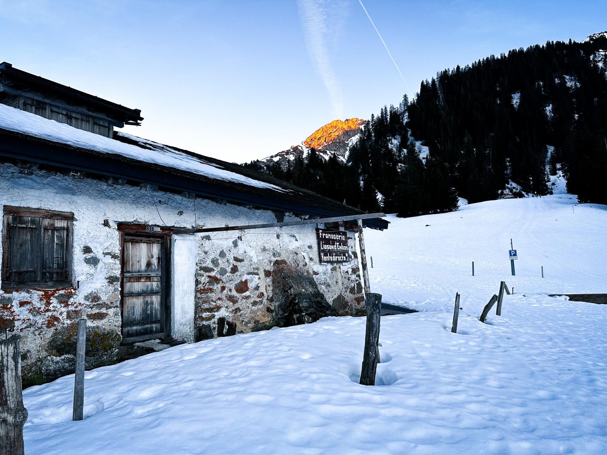 La fromagerie où est fabriqué le fameux Etivaz AOP durant la belle saison