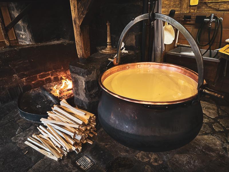 Cheese-making at the Chalet