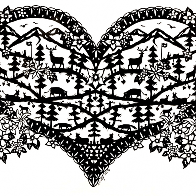 Atelier de découpage papier traditionnel avec Cindy